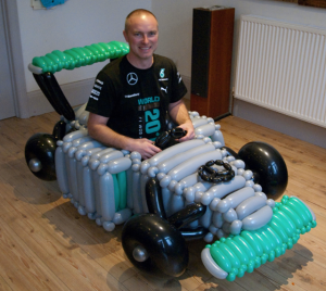 Mercedes Balloon Car