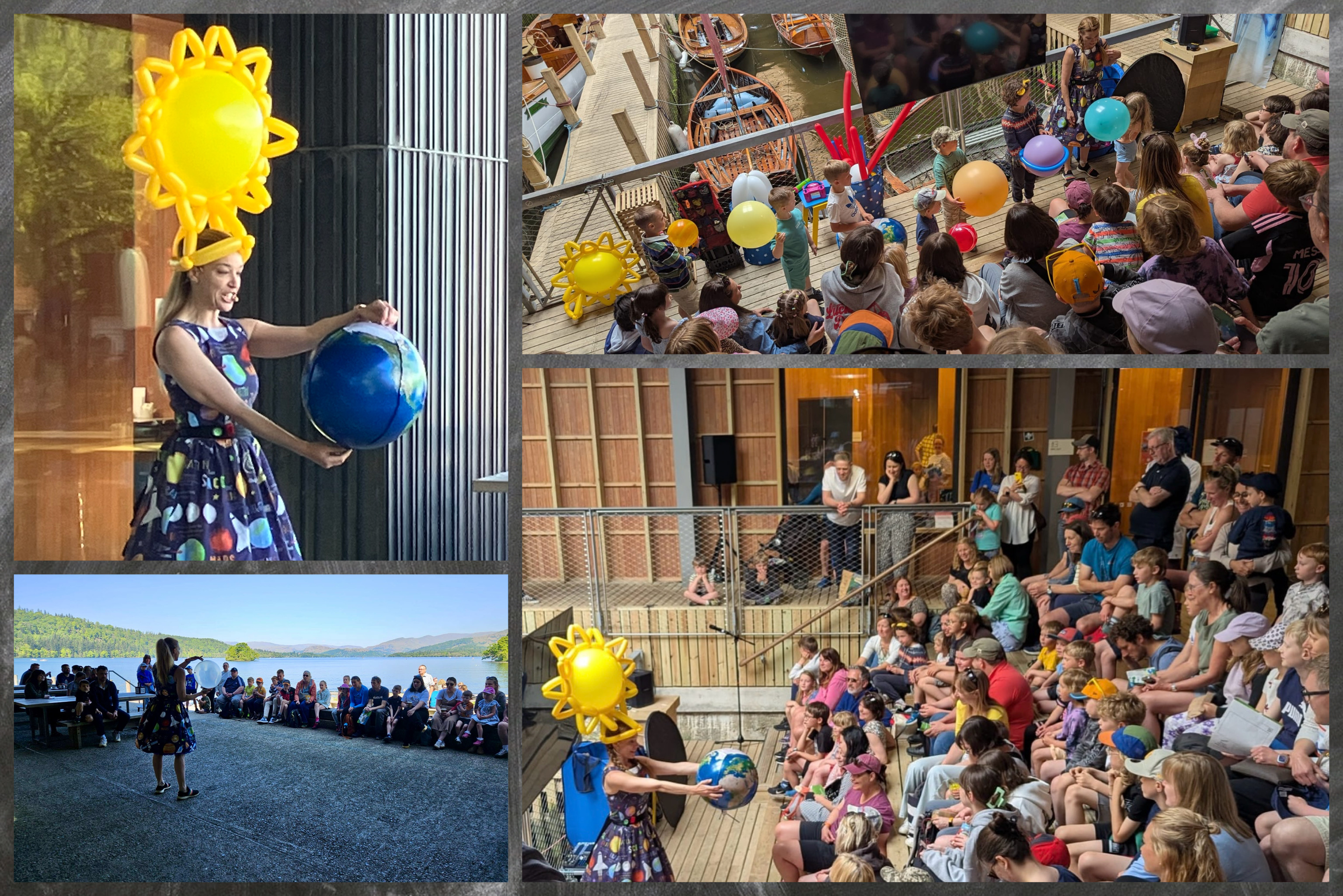 science show Solar Stsyem themed balloon show for KS1 and Ks2